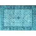 thumbnail image 1 of Ahgly Company Indoor Rectangle Persian Light Blue Traditional Area Rugs, 2' x 4', 1 of 4