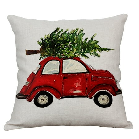 Print Decorative Throw Pillow - Christmas Pillow Case,Justdolife Fashion Car Print Decorative Throw Pillow Cover Cushion Cover for Home Decor
