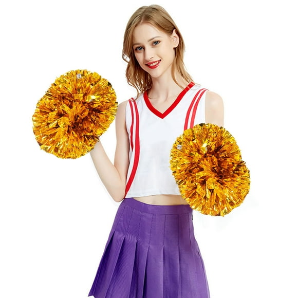 Event & Party Cheerleading Handheld Colorful Flower Performance Gear for Sports Activities Lightweight Handle Design Ideal for Cheering 2PCS
