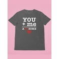 thumbnail image 2 of You + Me = Awesome T-Shirt Women -Smartprints Designs, Female 3X-Large, 2 of 3