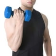 thumbnail image 4 of Blue Hex Vinyl Coated Hand Weights Dumbbells - 2 Pounds - Single Count, 4 of 4