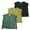 Black & Yellowish Green & Green, variant on MYGBCPJS Boys Tank Tops Toddler Jersey Cotton Sleeveless Muscle Undershirt 3Pack