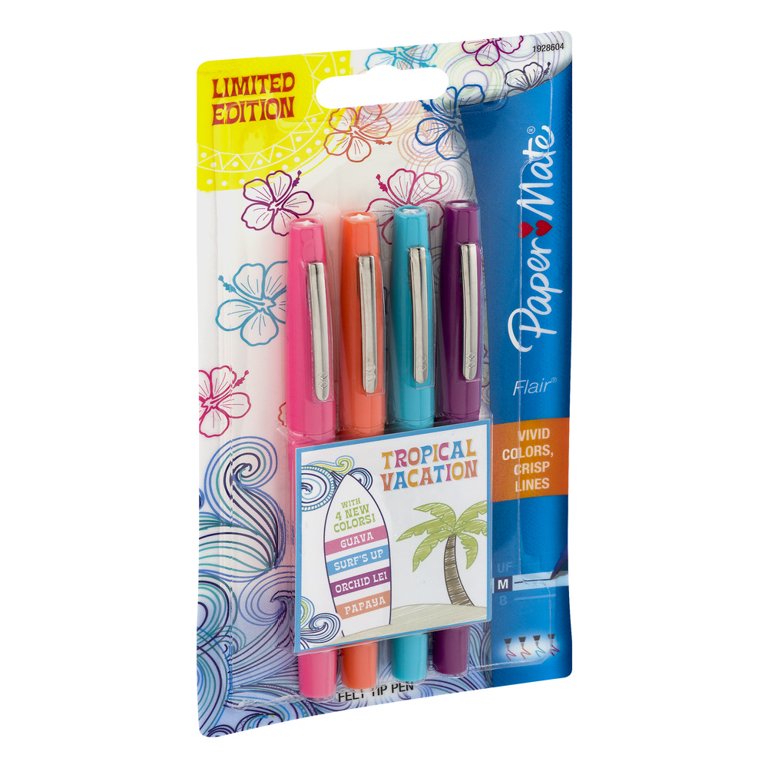 Paper mate Pack Of Markers Flair Tropical Vacation M 0.7 mm