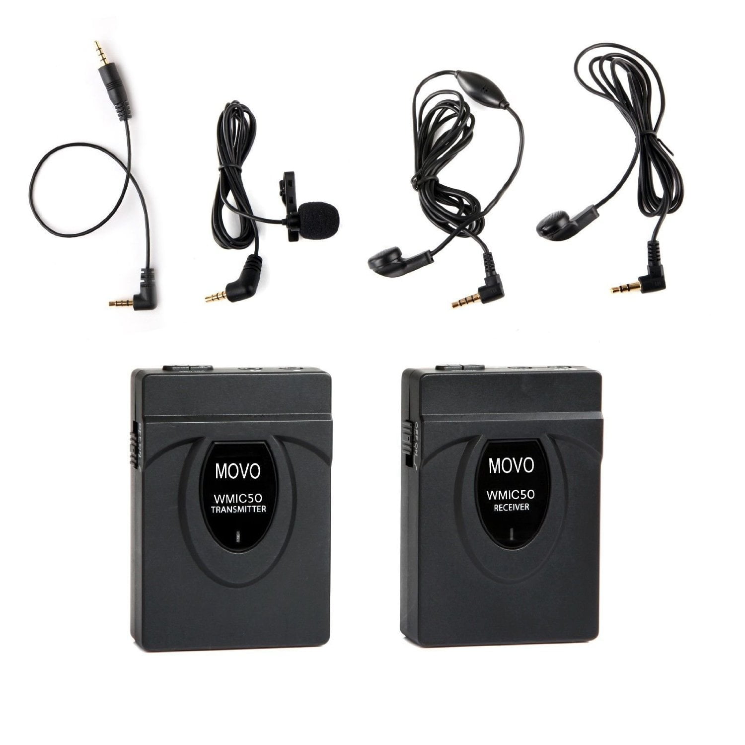 Movo Wmic50 2.4ghz Wireless Lavalier Microphone System With Integrated