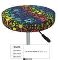 thumbnail image 4 of Bingfone 12 Inch Padded Round Bar Stool Cover Cushion With Elastic Fabric Round Chair Seat - Magical Mushrooms And Flowers, 4 of 7