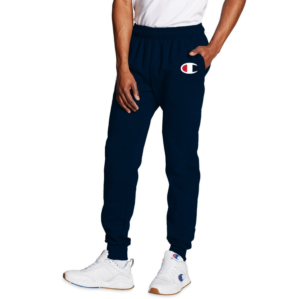 champion men's powerblend graphic jogger pants