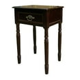 thumbnail image 2 of 27" Tall Wooden End Table with Drawer, Square Shaped with Cherry finish, 2 of 2