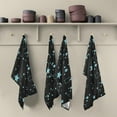 thumbnail image 5 of Cute Blue Stars on Black Background Kitchen Towel, Dish Towels Quick Drying Tea Towels Absorbent Hand Towels for Kitchen Sink Dinner Table 28 x 18 Inches, Set of 4, 5 of 7