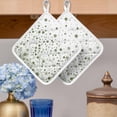 thumbnail image 2 of Sage Green Polka Dot Pot Holders for Kitchen Heatproof Potholder, 3 Pack Modern Art Abstract Watercolor Dot Hot Pads Multipurpose Oven Pads Cloth Potholders Trivet for Cooking Baking, 2 of 8