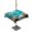 Dark Blue Turquoise Dark Brown, variant on Outdoor Table Cloth with Umbrella Hole and Zipper, Spring Eucalyptus Coastal Waterproof Rectangle Tablecloth 54"x80", Summer Blue Starfish Shell Washable Table Cover for Outside Party Patio Picnic