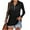 Black, variant on UQJfacai Womens Long Sleeve Shirts Quarter Zip Pullover Fall Tunic Tops Ribbed Knit Lapel Collar Casual Cute Blouses Clothes