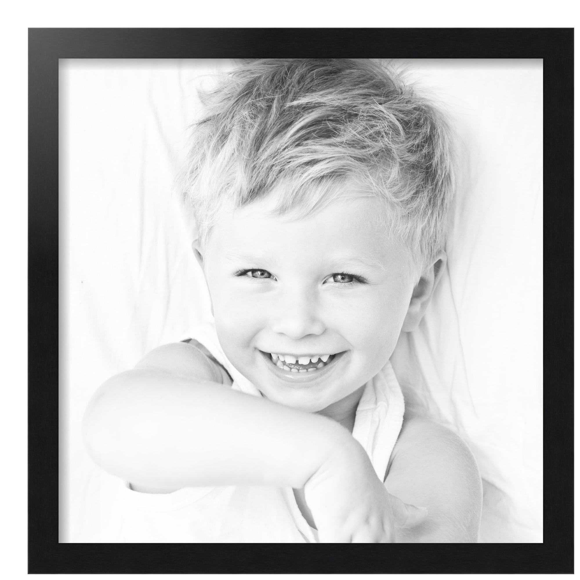 ArtToFrames 20" x 20" Black Steel Picture Frame, 20x20 inch Black MDF Poster Frame (WOM-4639), 3 Pack
