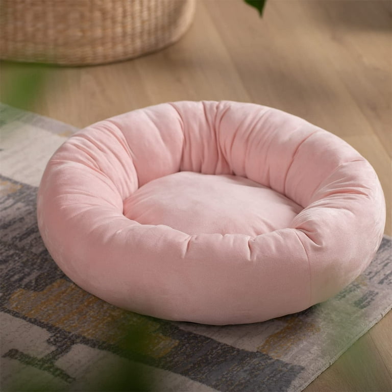 Large round cheap pet bed