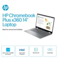 thumbnail image 2 of HP - 14" 2-in-1 Full HD Touch-Screen Chromebook Plus Laptop with Google AI - Intel Core i3 - 8GB Memory - 256GB UFS - Meteor Silver, 2 of 4