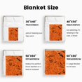 thumbnail image 3 of 1pc & Spooky Black & Orange Flannel Blanket - Soft Warm All-Season Bat,, Mummy, Frankenstein & Candy Corn Design, Halloween Quilt Cover, Gothic Blanket, Wicked Comforter, Goth Blanket, Gothic Comfort, 3 of 10