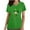 Green, variant on lcziwo 2025 Scrub Tops for Women St. Patrick's Day Stretchy Scrubs Summer Casual V Neck Shrits Holiday Short Sleeve Work Top with Pockets Black L Vacation Sales