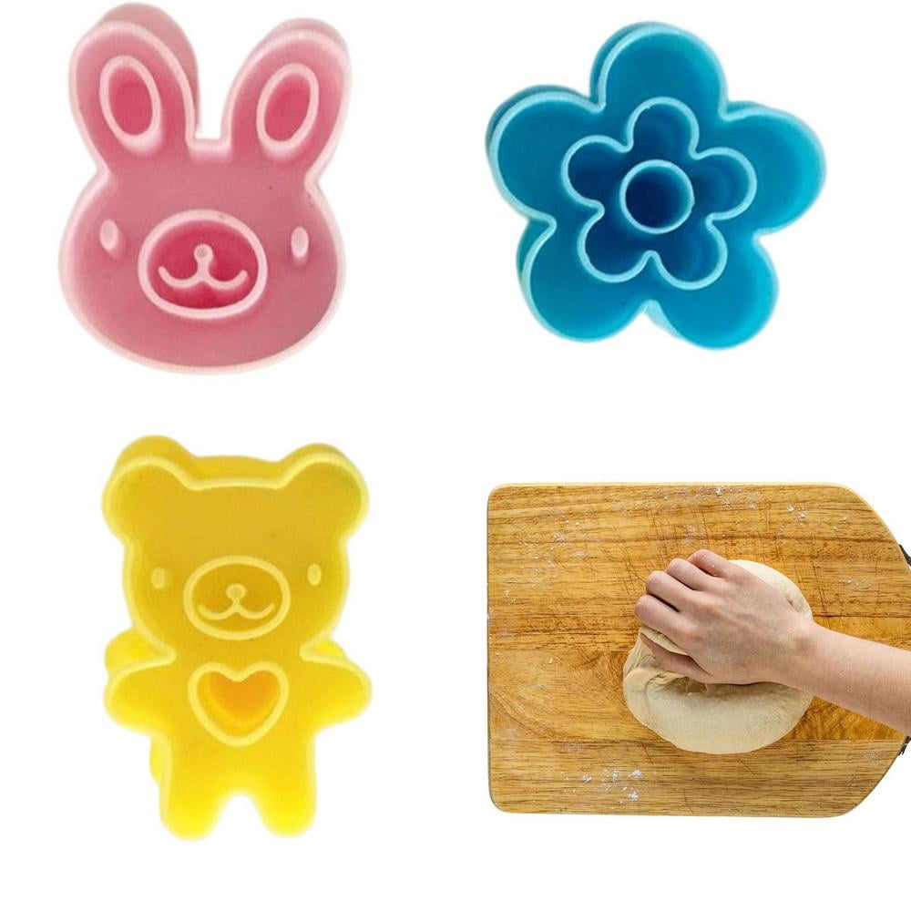 Tohuu Shape Cutters for Food Kids 3pcs Sandwiches Onigiri Mold DIY