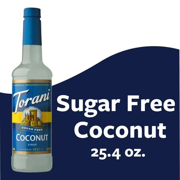 Torani Sugar Free Coconut Flavoring Syrup Drink Mix Handcrafted Soda Flavoring 25 4 Oz Walmart Com