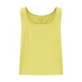 thumbnail image 4 of XAOFW Women's Tank Top Sleeveless Round Neck Summer Loose Fit Camisole Party Night Versatile Top, 4 of 6