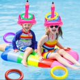 thumbnail image 4 of Flamingo Game Ring Toss Game Inflatable Flamingo Hat With Rings (2 Inflatable Flamingo,8 Rings Toss), 4 of 5