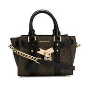 Michael Kors Nouveau Hamilton Ladies X-Small Two Tone Canvas Crossbody Bag 32H9G0HC0B292