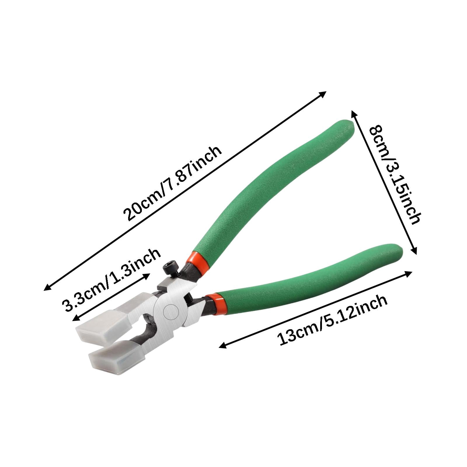 FVDPWYE Glass Cutter Tool Glass Breaking Pliers Ergonomic Handle Heavy Duty Breaker Tile 8inch