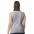 thumbnail image 4 of Gildan Women's Softstyle Tank Top, Semi Fitted Rib Knit Sleeveless Undershirts, Sport Grey, Size-XL, 4 of 5