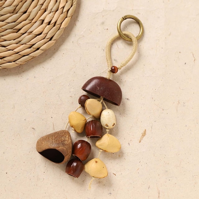 Q Handmade Natural String Hand Bells Wind Chimes Accompanying Instruments Therapy Decor Plastic Type Q
