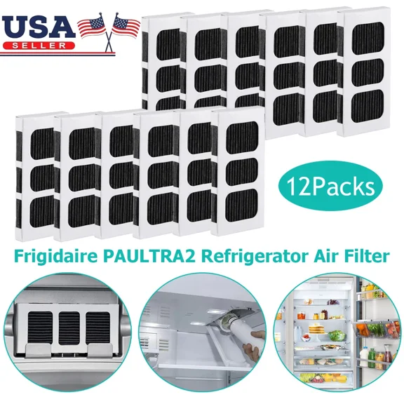 12 Pack Refrigerator Air Filter For Frigidaire Pureair Ultra 2 Pure Air Ultra 2