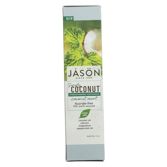Jason Natural Products 2069433 4.2 oz Coconut Mint Strengthening Toothpaste