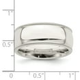 thumbnail image 2 of 925 Sterling Silver 8mm Comfort Fit Milgrain Band Ring Size 8, 2 of 6