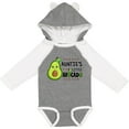thumbnail image 3 of Inktastic Auntie's Little Avocado with Cute Baby Avocado Boys or Girls Long Sleeve Baby Bodysuit, 3 of 5