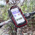 thumbnail image 4 of Bolsa impermeable para bicicleta, compartimento para teléfono móvil y accesorios, cubierta táctil ultrasensible, ranura para auriculares, resistente al agua, compatibilidad universal, fácil, 4 of 5