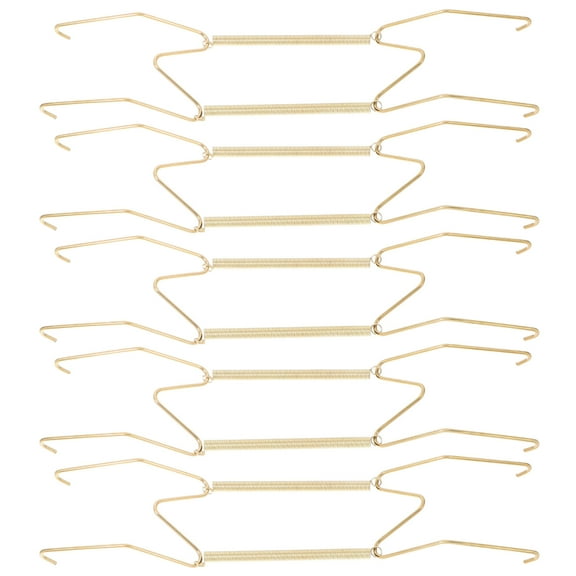 Invisible Wall Plate Hangers for Decorative Use Golden Steel W Shaped Design 6 Pieces