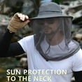 thumbnail image 3 of ZenCart Mosquito Head Net Hat for Men Women Wide Brim Sun Protection Boonie Hats with Veil Mesh Protection from Insect for Fishing Hiking, 3 of 8