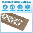 thumbnail image 3 of Uxcell Door Air Vent Cover, Heavy Duty Aluminum Grille Ventilation Cover Louvered with Mounting Screw for Cabinet Wardrobe 16 x 2 Inch, 3 of 6