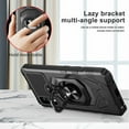 thumbnail image 6 of Galaxy Wireless Case for AT&T Maestro 3 Case with Tempered Glass Screen Protector Ring Kickstand Car Mount Shockproof Hard Phone Case Cover - Black, 6 of 7