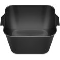 thumbnail image 3 of Whitmor 6 Pack Plastic Storage Bin, Stackable Pantry Organizer Bins, Black, 3 of 5