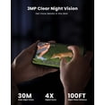 thumbnail image 3 of ieGeek 2K Wireless Security Camera, Solar Powered, Outdoor, WiFi, Spotlight & Siren, PTZ 360° View, 3MP Color Night Vision, Outdoor Surveillance Camera with PIR Sensor, Work with Alexa, 3 of 12