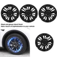 thumbnail image 4 of Enjoliveurs de Roue, 4 Pièces Enjoliveurs de Jante 19 Pouces Enjoliveurs de Jante Noir Brillant Enjoliveurs de Jante Complets de Remplacement pour Modèle Y 2020 à 2023, 4 of 8