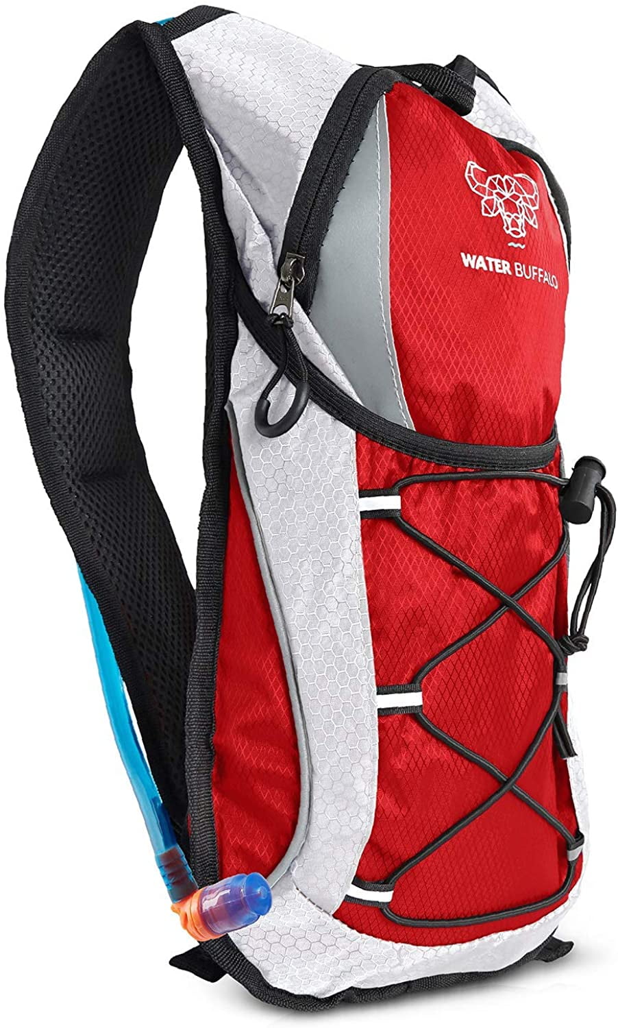 Water Buffalo Hydration Pack Backpack - Water Backpack - 2L Water Bladder (Red) - Walmart.com
