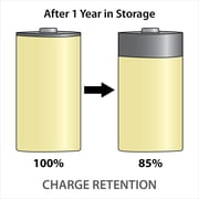 Maha Powerex Precharged 1.2V 10000mAh Low Self-Discharge Rechargeable D NiMH Battery, 2-Pack