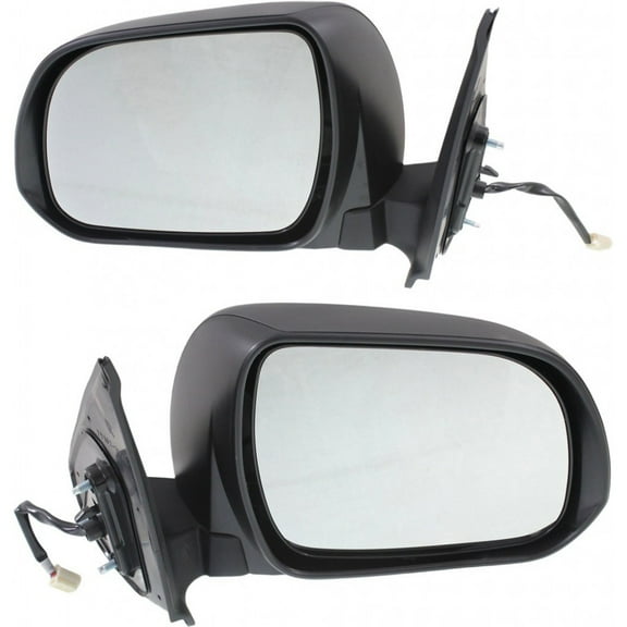 For Toyota Tacoma 2012 13 14 2015 Door Mirror Driver and Passenger Side | Pair | Power | Non-Heated | Textured | Replacement For TO1320282, TO1321282 | 87940-04201, 87910-04201