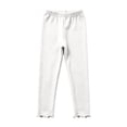 thumbnail image 4 of Hellosay Baby 3 Pack Leggings Cotton Elastic Waist Ruffle Hem Strecth Comfortable Solid Casual Dance Pants Size 1-9, 4 of 9