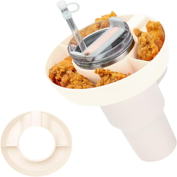 POINTERTECK Snack Bowl for 40 oz Tumbler with Handle  Tumbler Snack Tray Compatible with Stanley Cup 40 oz   Reusable Snack Ring for Stanley Cup Accessories