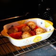 thumbnail image 4 of Cheese Baked Rice Baking Dish Ceramic Rectangular Hand-painted Flowers Home Microwave Oven Special Baking Baking Bowl, 4 of 7