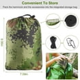 thumbnail image 4 of Double Camping Hammock with Mosquito Net Portable Nylon Parachute Fabric for Outdoor Hiking Backpacking Beach Park Backyard Travel tuff Sack Glamping Gear Weekend Getaway Forest Bathing BackyardOasis, 4 of 9