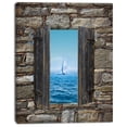 thumbnail image 2 of Window Open To Sailing Boat - Seascape Canvas Art Print, 2 of 3