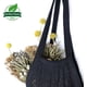 thumbnail image 2 of Bolsa de compras de malla Bolsa de compras de malla reutilizable de algodón con asas largas, lavable, malla, bolsas de malla de algodón Bolsas ecológicas Frutas Supermercado Compras Juguetes Bolsas de malla de algodón JM, 2 of 5