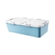 thumbnail image 3 of Caja de almacenamiento debajo de la cama, organizador de armario, resistente y grueso, práctico cajón organizador, contenedor de almacenamiento con Azul, 3 of 8